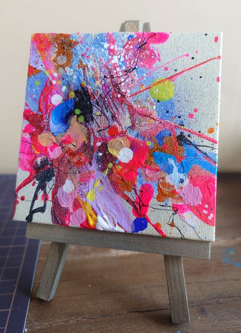 「二度とこない今日　朝日2」10✕10cmイーゼルつき