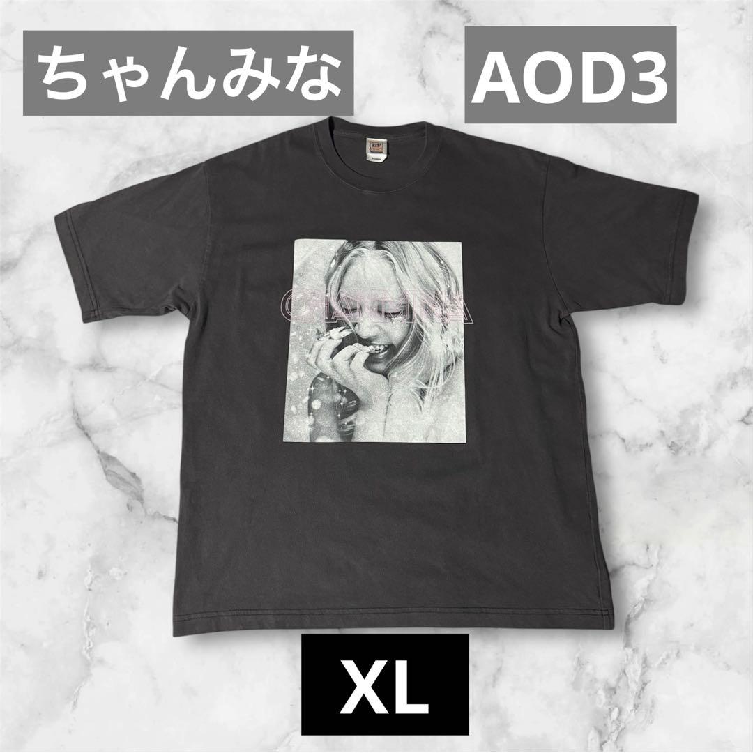 く*り様 ちゃんみな AOD3 BLACK T-SHIRT Tシャツ