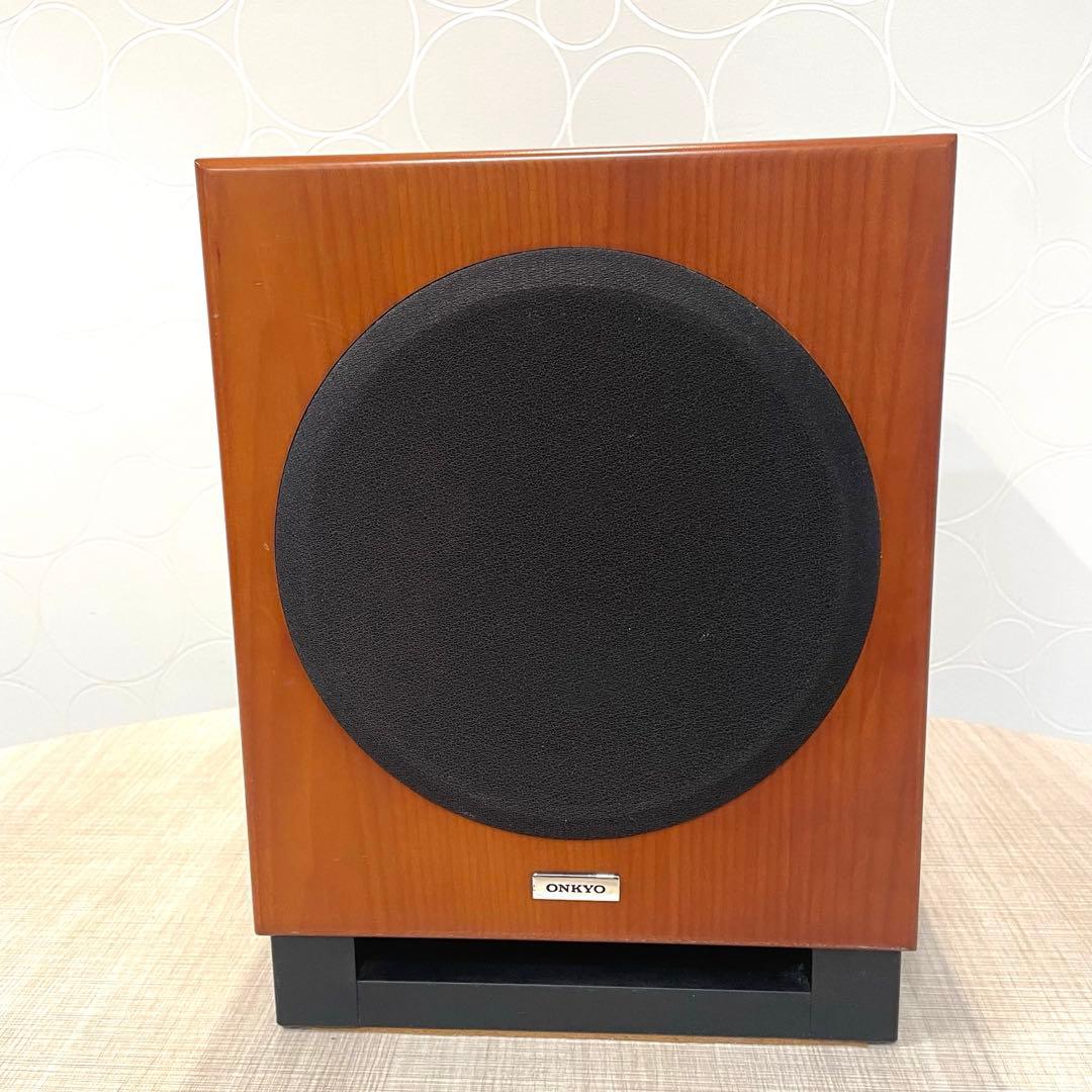 【ONKYO】木目調 5.1ch スピーカーシステム サブウーファー