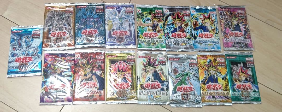 遊戯王 旧アジア 未開封パック 15種類セット セミコンプ バラ売り不可 希少