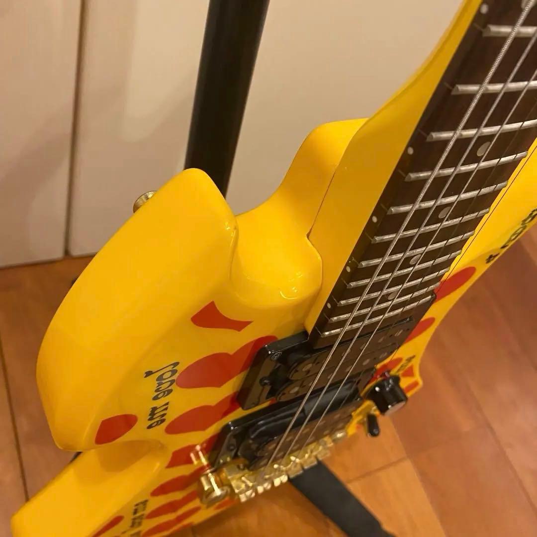 美品★BURNY Fernandes hide イエローハートJr. ミニギター