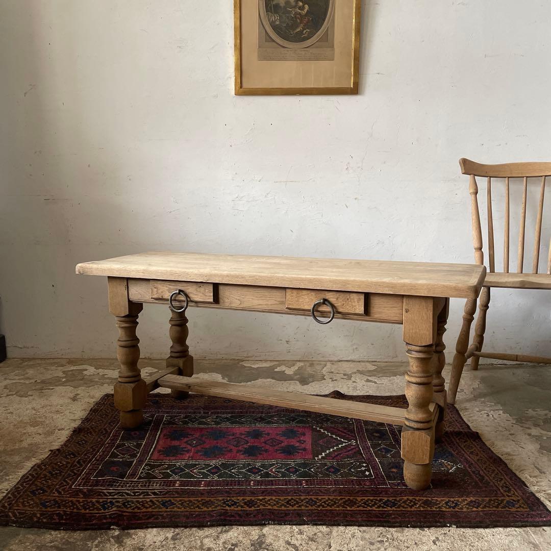 ととちゃんビンテージ　ドロワーサイドテーブル　ドロワーコンソール 剥離