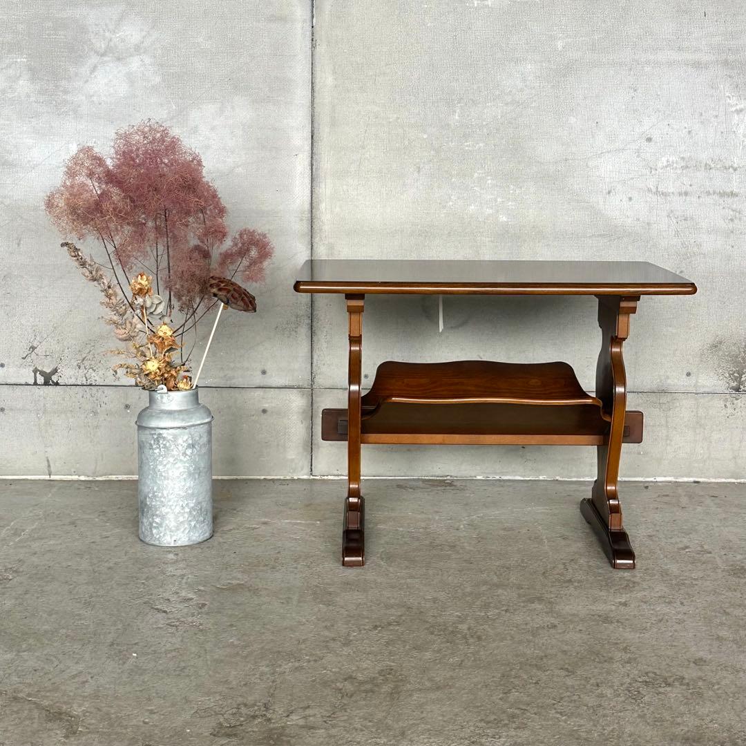 ✿karimoku✿オールドカリモク コロニアル マガジンラック　98年製