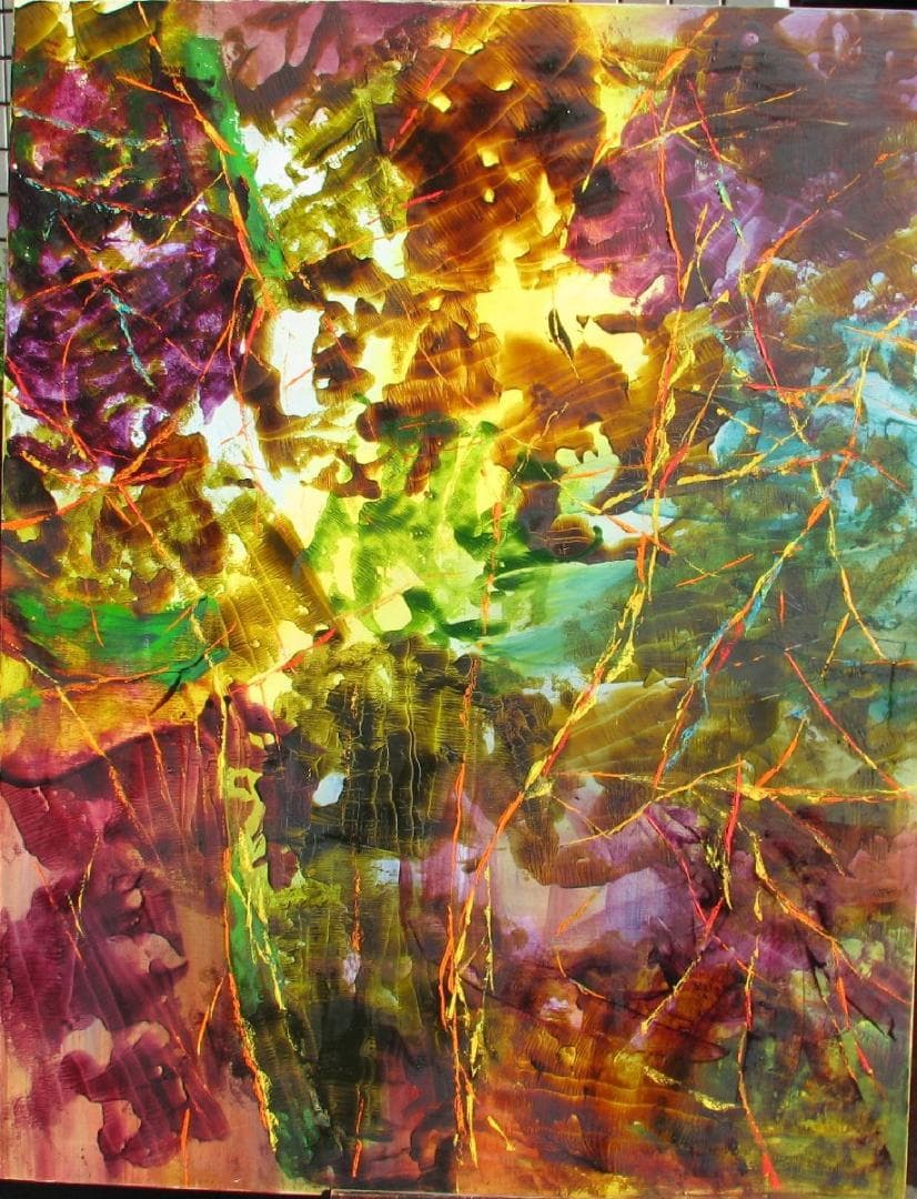 コンテンポラリー作家,大澤哲郎「untitled to-497」F80号アクリル