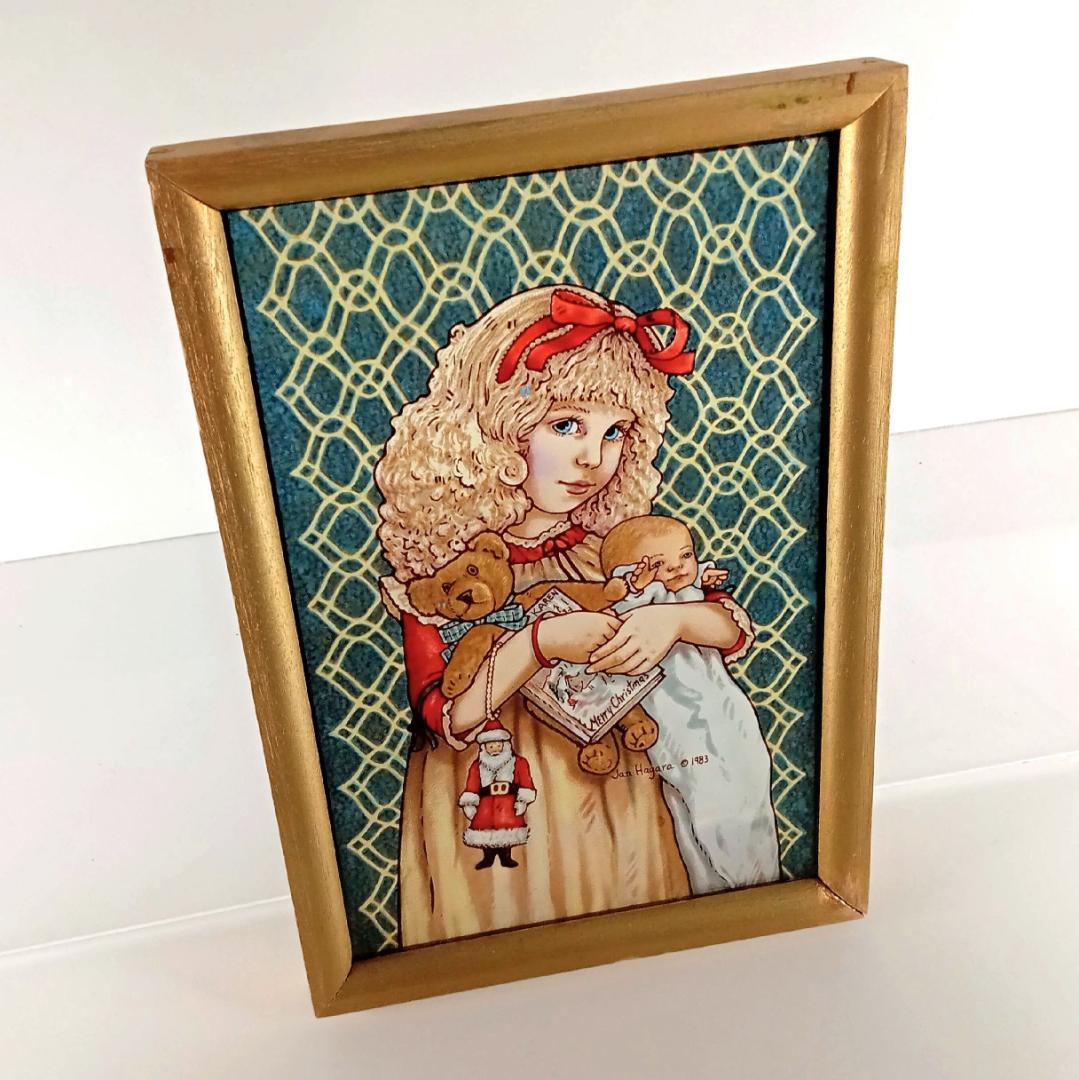 ジャン・ハガラ ステンドグラス 少女とお人形 キャロル グラスマスターズ社