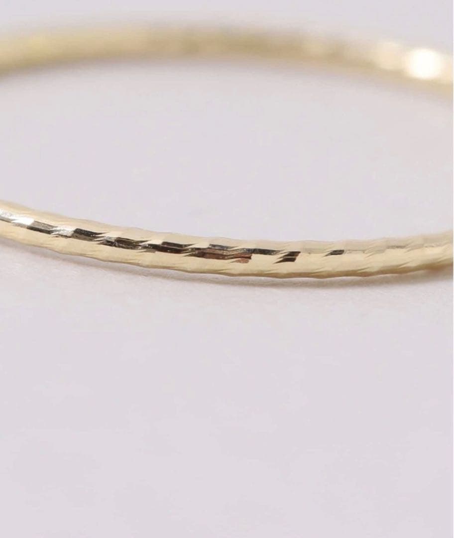 SLOBE カットワイヤーリング　9号　K10