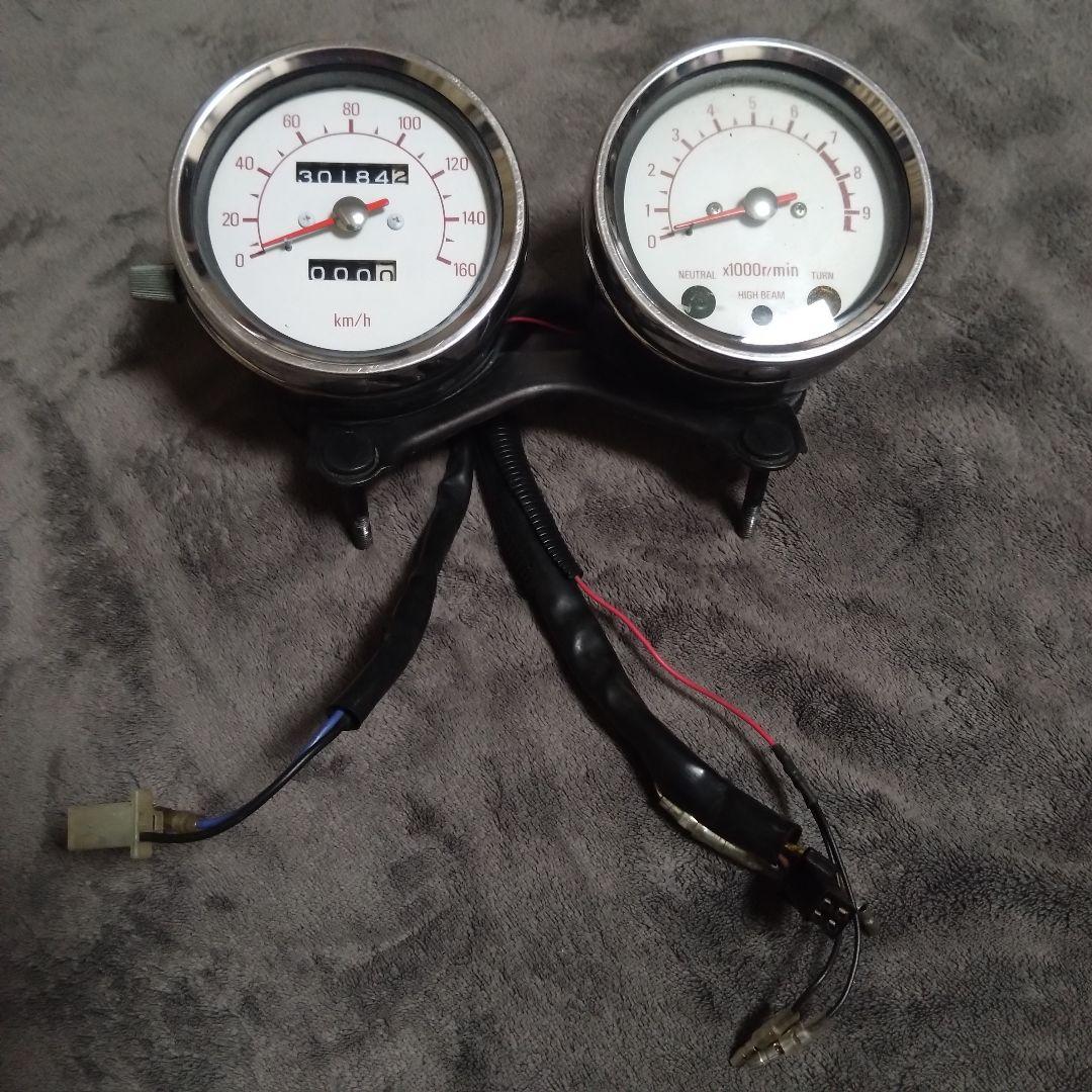 YAMAHA SR400 純正メーター 実動取り外し