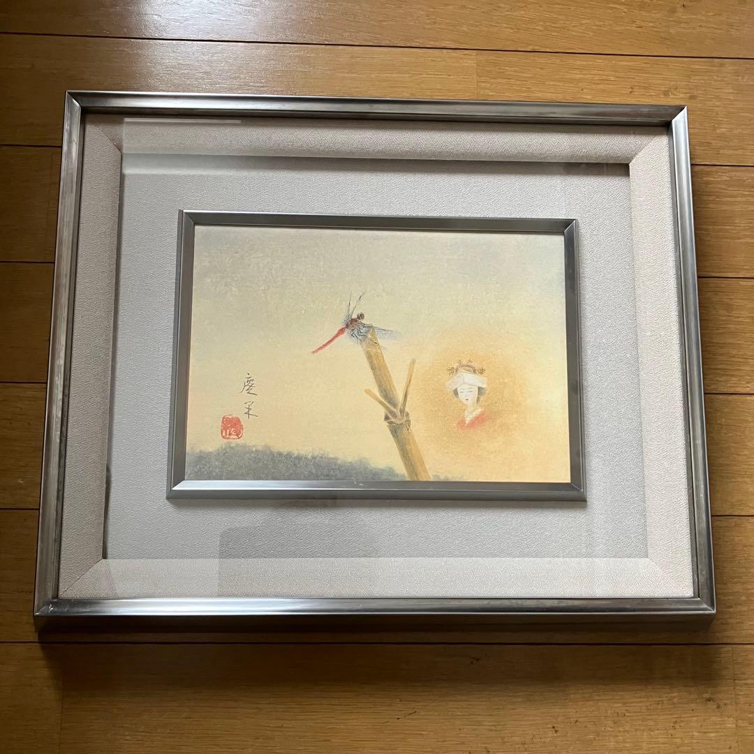 【栗原慶果作⭐️】童謡『赤とんぼ』題材　日本画