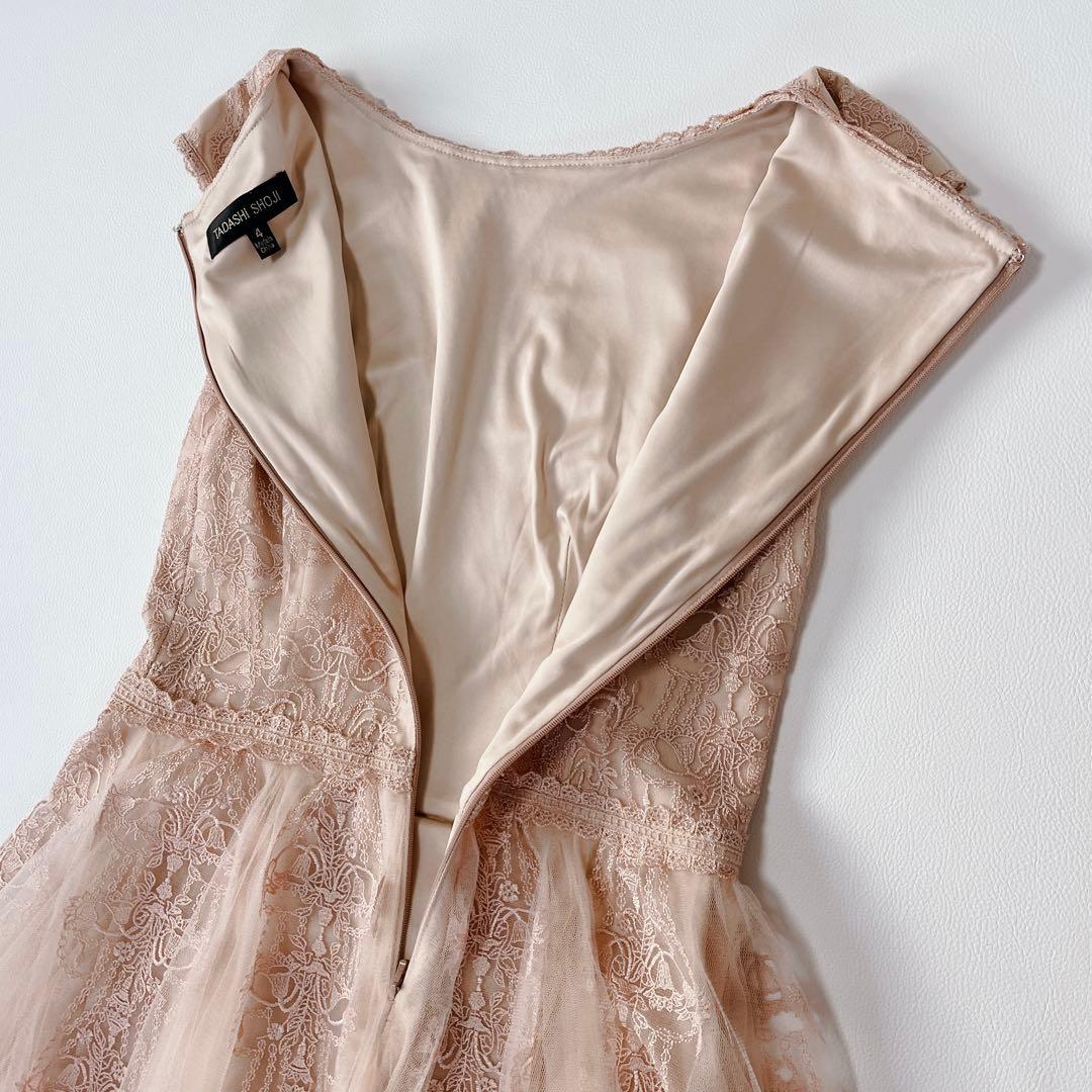 美品✨ TADASHI SHOJI レース チュール ドレス ワンピース