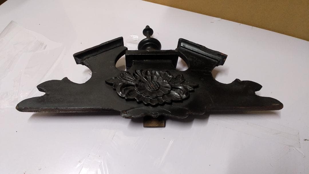 古い柱時計　　①