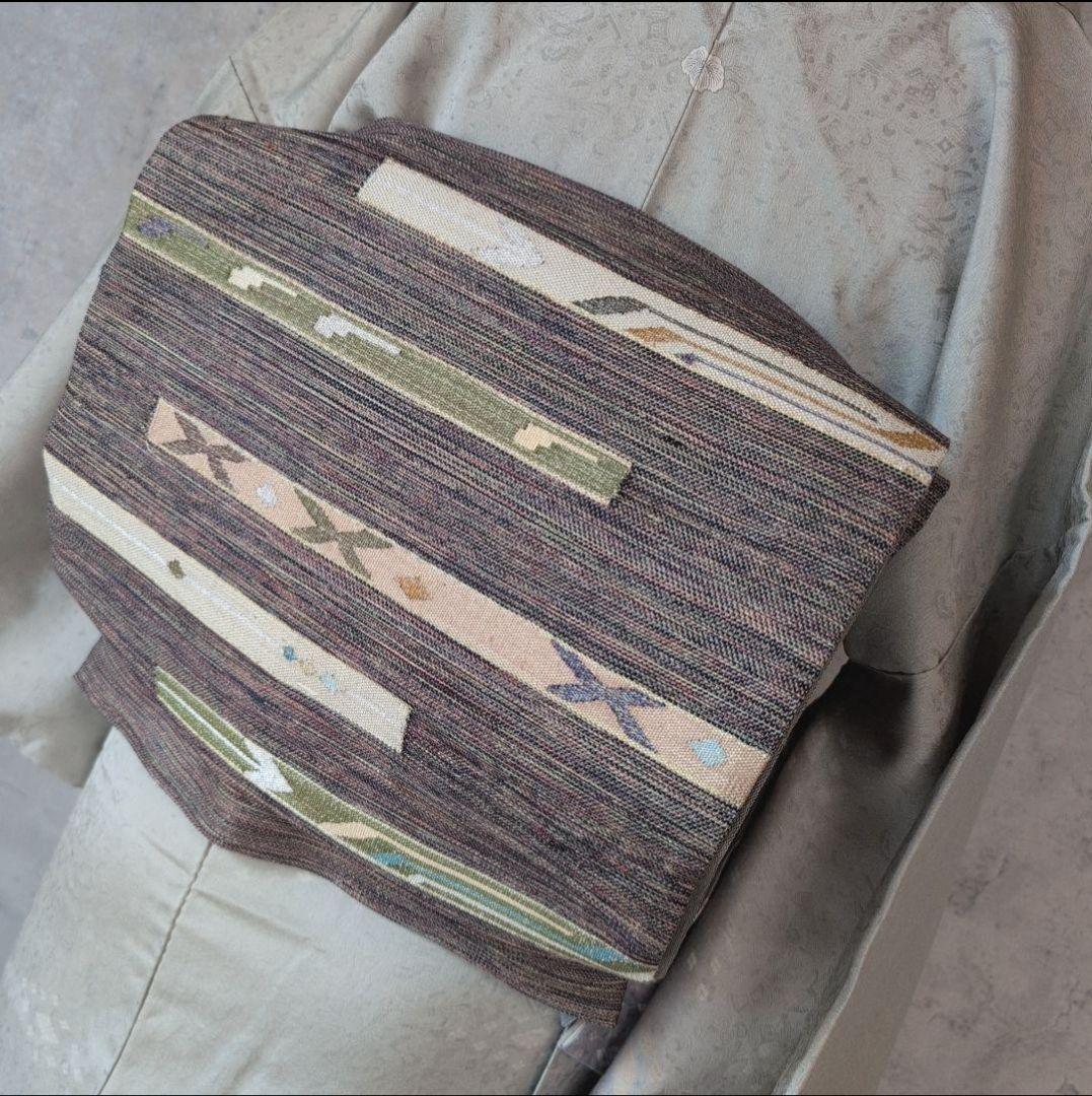 訪問着単品　付下げ正絹　シルバーグレー　パールトーン　幻想　A1r