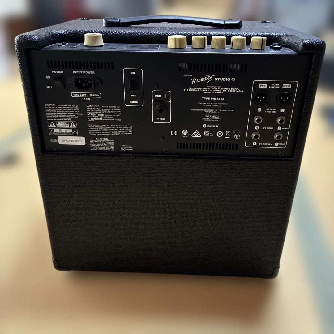 5*z様 Fender rumble studio 40 フットスイッチ付き