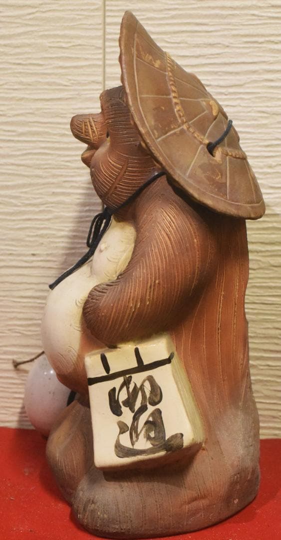 k*a様 タヌキの置物　信楽焼 無疵　72cm ◎25-03-03-08