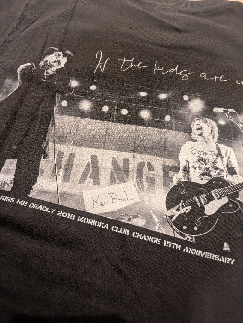 横山健 × チバユウスケ コラボフォトTシャツ photo by 石井麻木