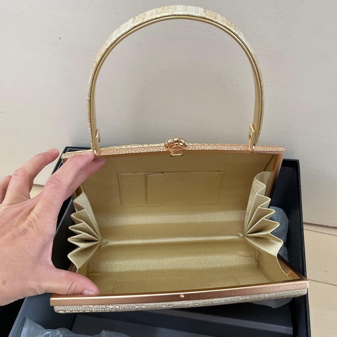 和装用バッグと下駄のセット　華三彩