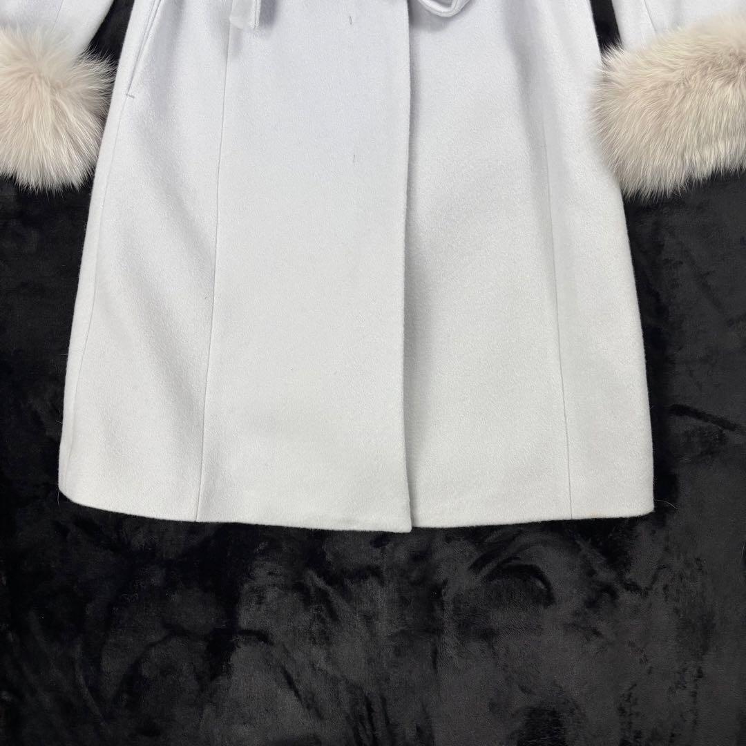 ジャスグリッティ✨タグ付新品未使用 フォックスファー付チェスターコート サイズ1