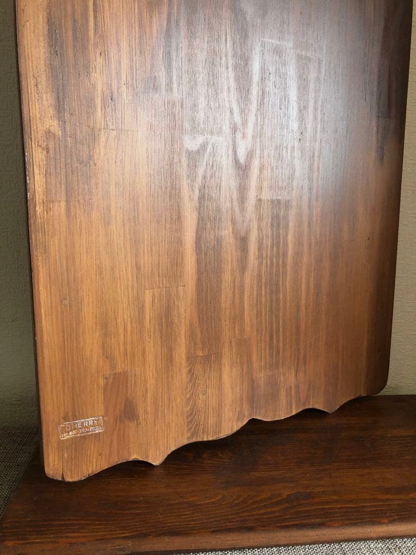 vintage チェリー材 ウッドボード パネル 看板 古道具 北欧 クラシカル