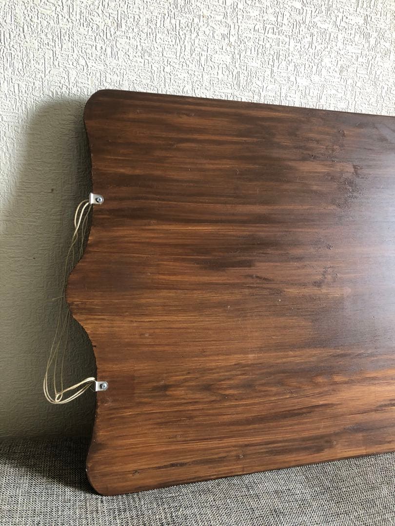 vintage チェリー材 ウッドボード パネル 看板 古道具 北欧 クラシカル