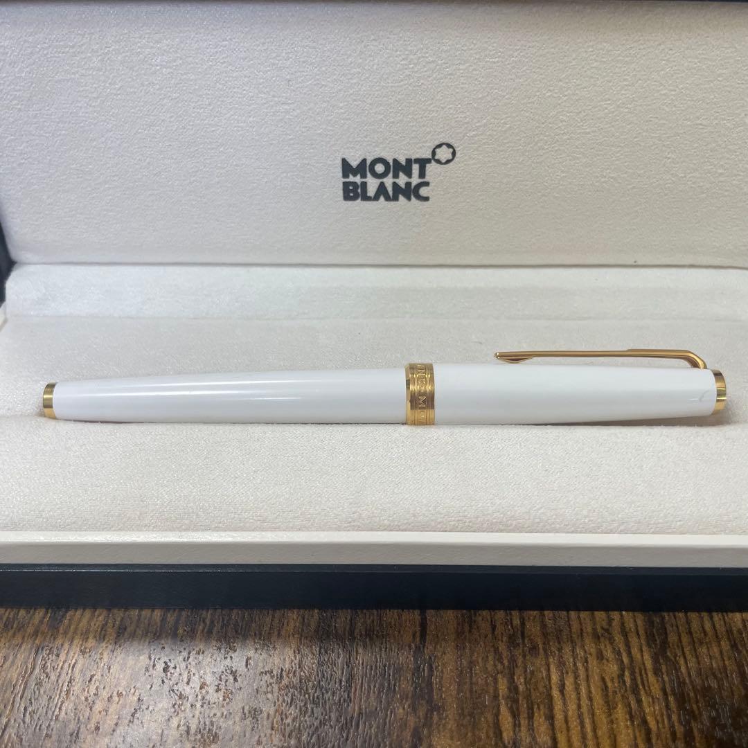 ☆即筆記可☆モンブラン PIX　ローラーボール　キャップ式　ホワイト　水性