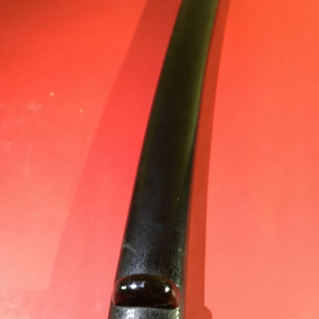 黒漆塗叩地　脇差鞘　江戸期保証