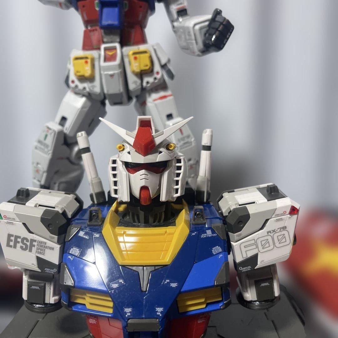 【癒し】PGU1/60RX-78-2ガンダムと　1/48RX-78F00ガンダム