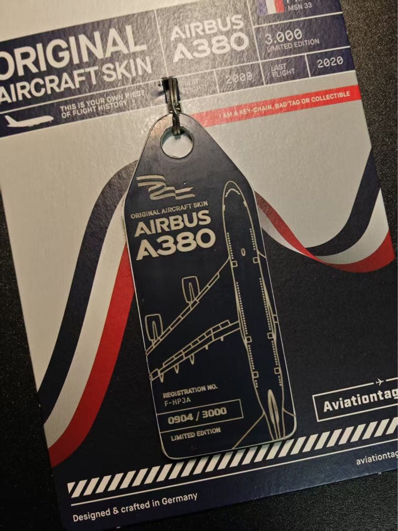 エールフランス A380 Aviationtag 紺色