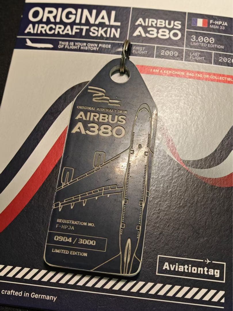 エールフランス A380 Aviationtag 紺色