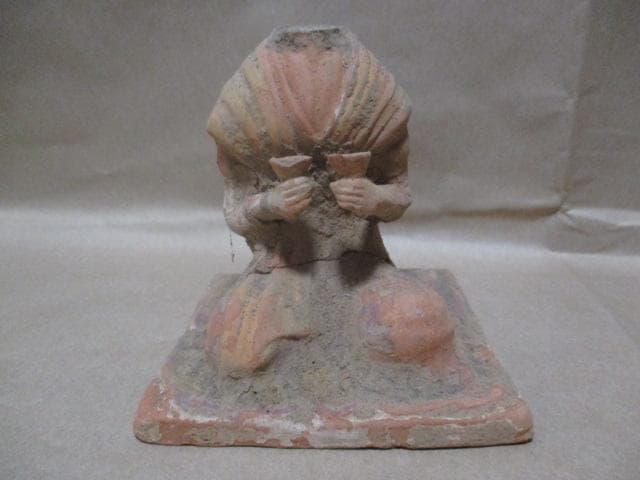 シルクロード　トルファン遺跡　仏像坐像　ですが　ｃ１８M 2411