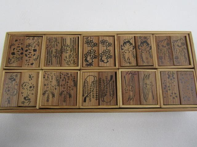 Y4-1203　◇茶道具 香道具 十種香札 ( 白竹製 ) 香用具◇