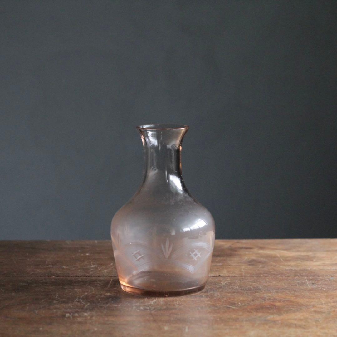 昭和 ガラス 花瓶 花器 古道具 アンティーク デキャンタ