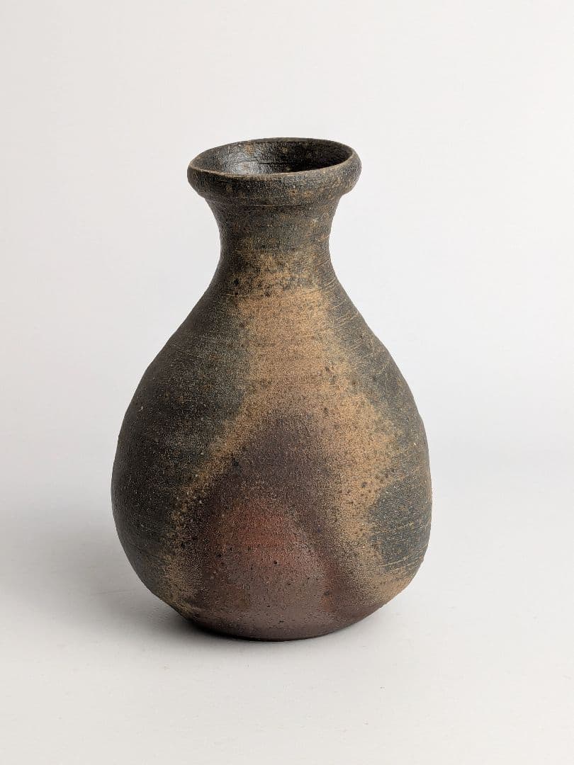 中里隆　唐津南蛮徳利　共箱　　　唐津徳利　中里太郎右衛門　中里無庵