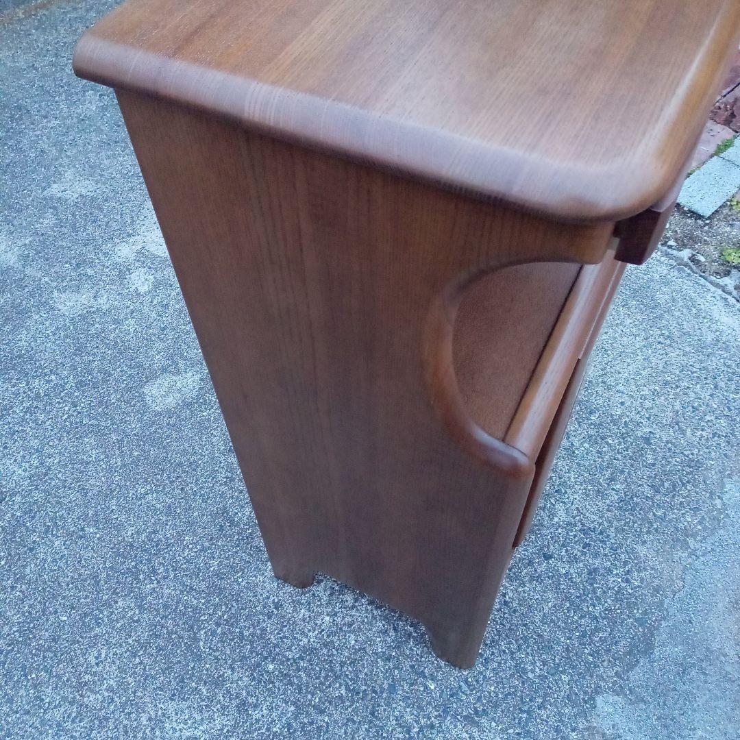 カリモク、ブラウン 電話台 引き出し付き　棚　花台　多用途キャビネット