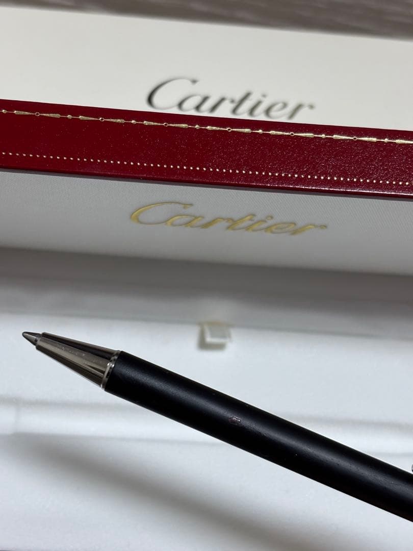 Cartier カルティエ ボールペン サントス　ブラック