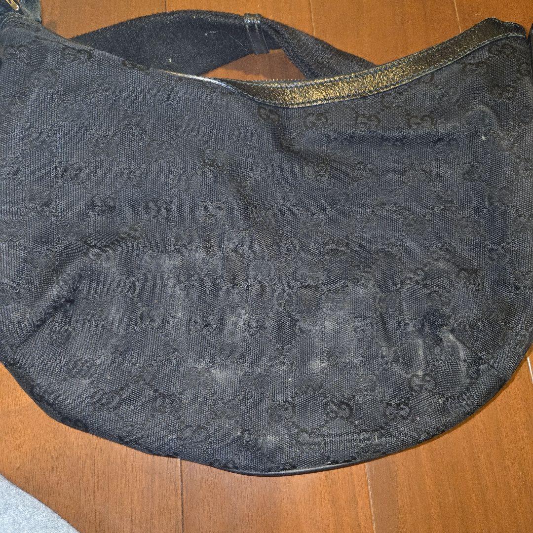 GUCCI 黒 ショルダーバッグ キャンバス