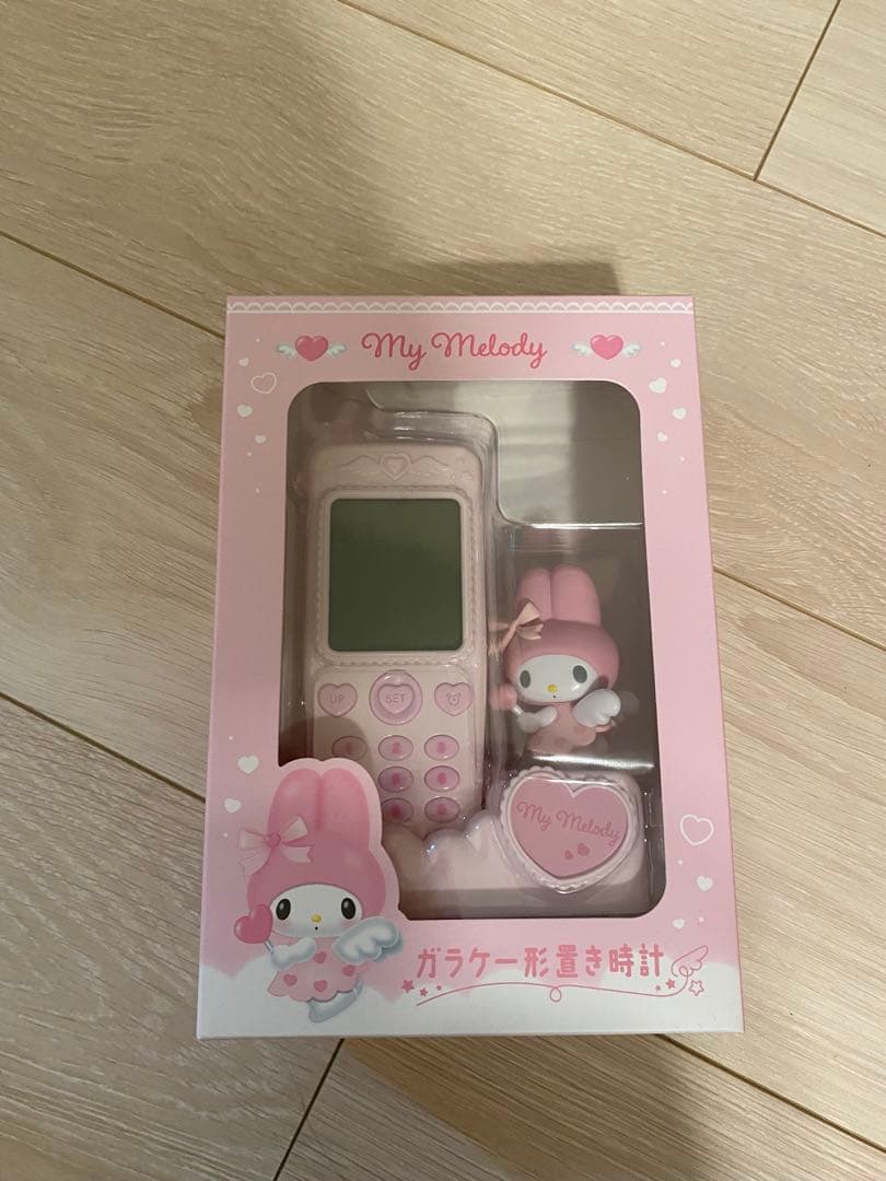 3日間お値下げ【新品 未開封】サンリオ ガラケー型置き時計　マイメロ