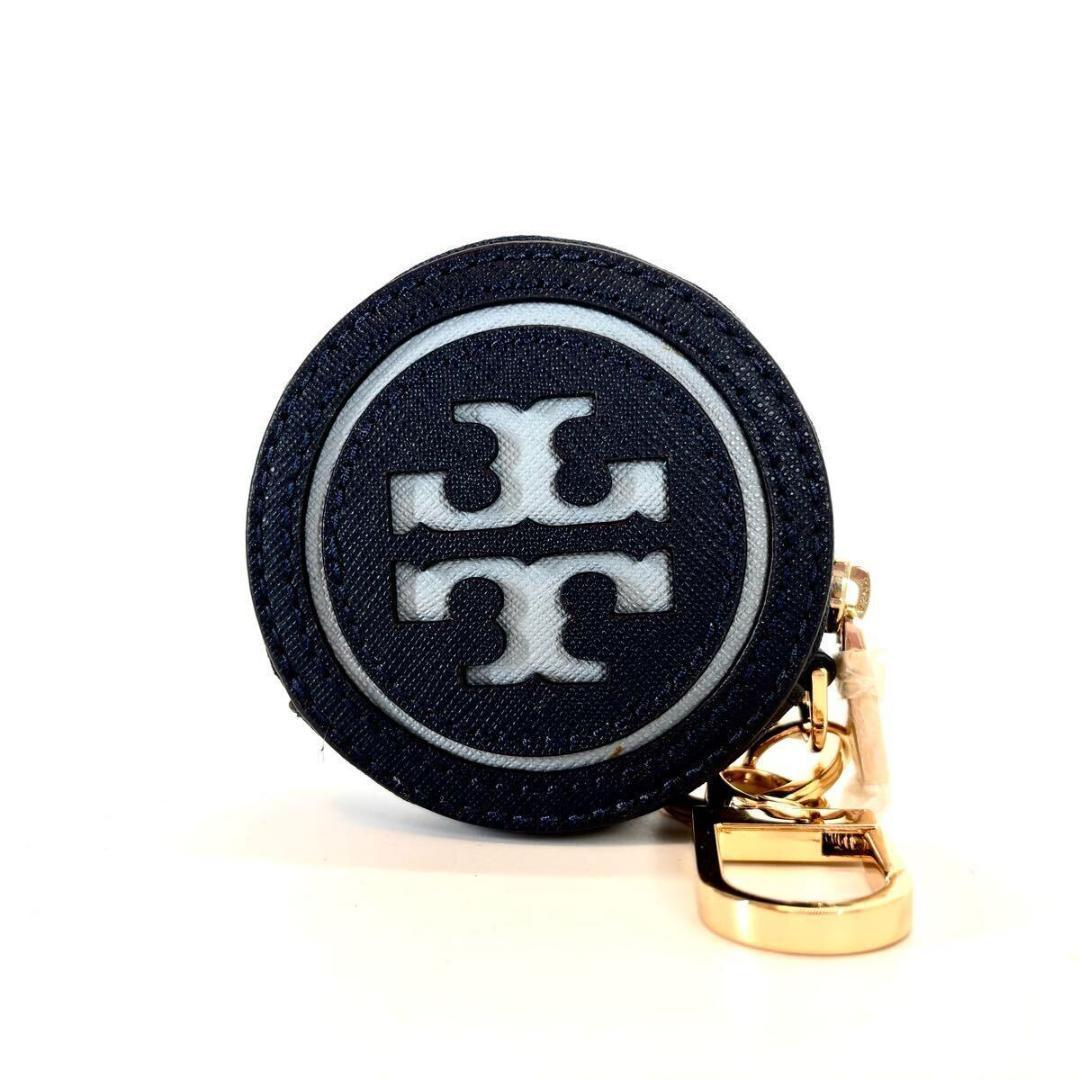 未使用 TORY BURCH トリーバーチ ケース ネイビー　レザー