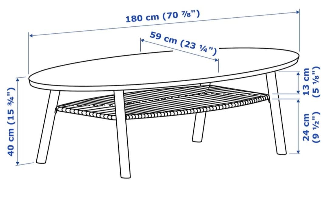 焼き鳥【送料込•匿名配送・】IKEA ストックホルム　ローテーブル