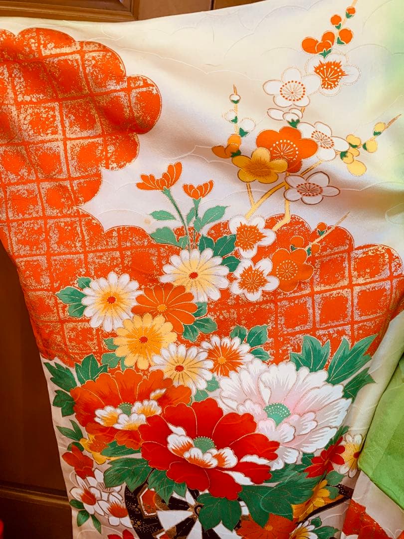 七五三　三歳から五歳の女の子のお支度　振袖コーディネート　お着物セット　女児着物