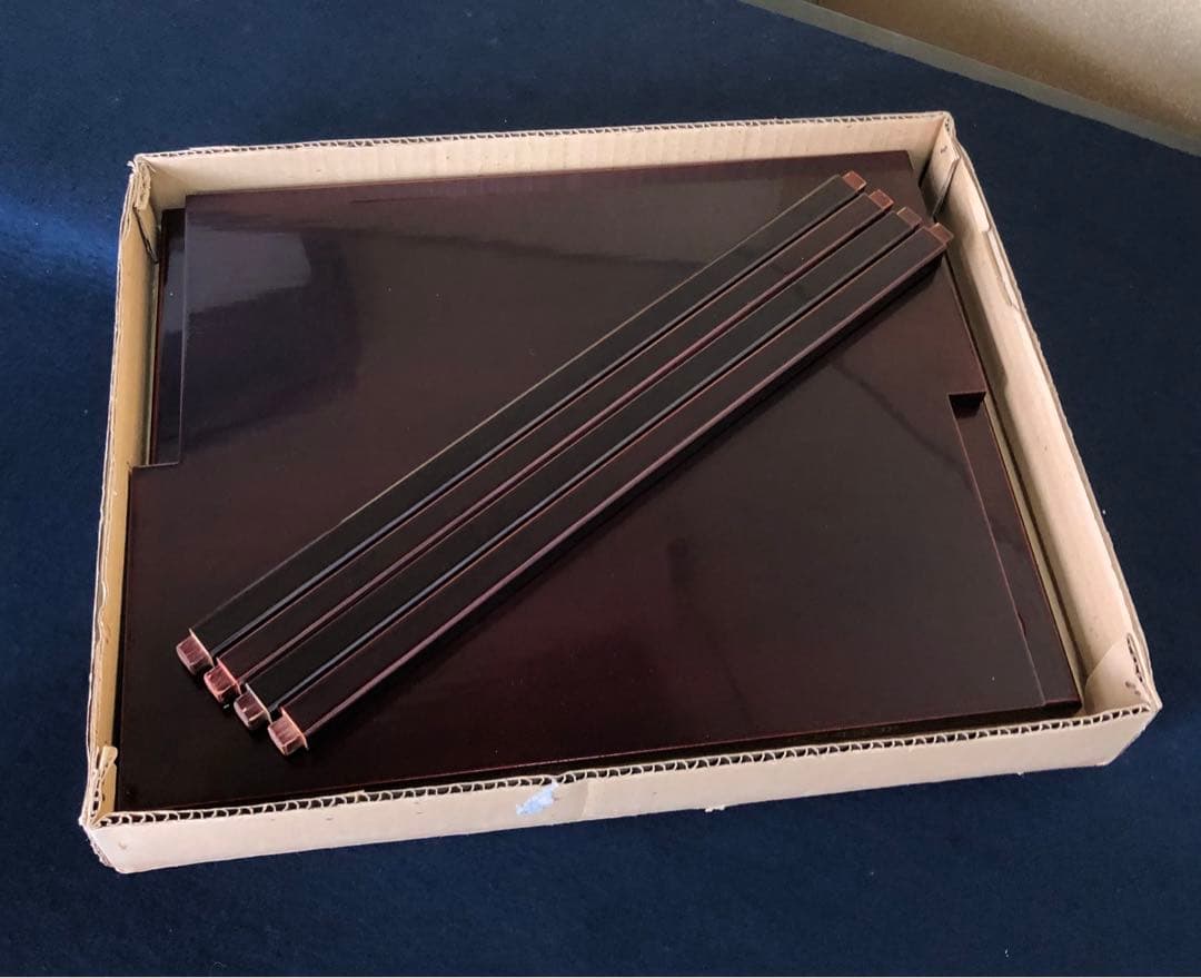 《レ》茶道具 鵬雲斎好 山雲棚 組立式 元箱　251118え3