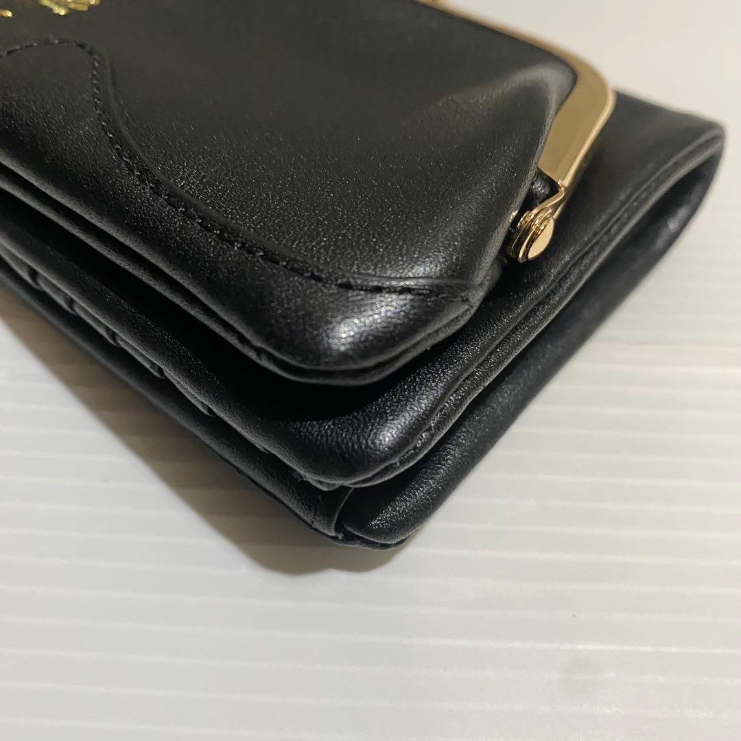 【極美品】ANNA SUI　マイティティ　２つ折財布　ブラック