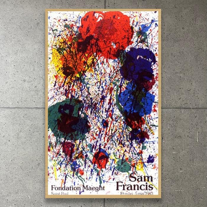 額装済/COMPOSITION 1983/サム フランシス/アートポスター