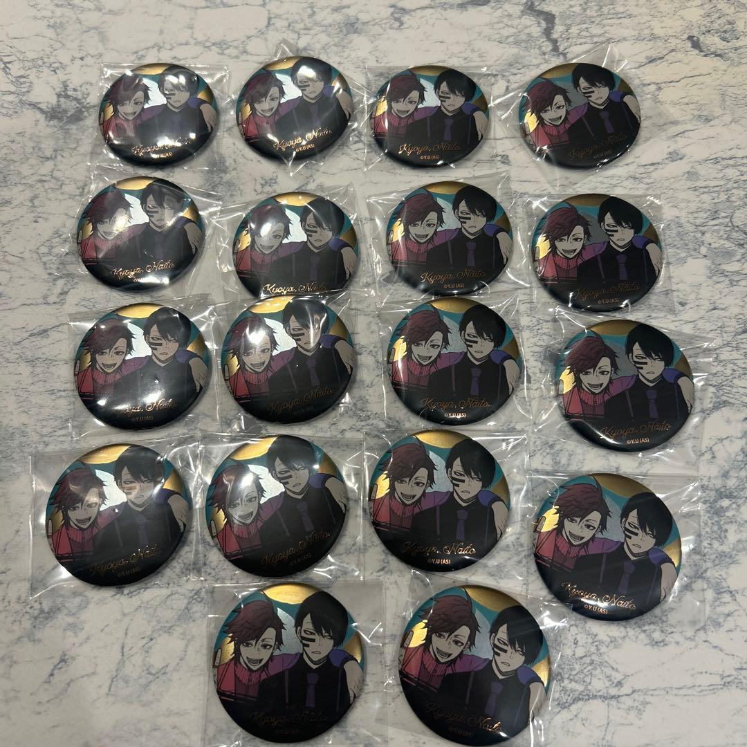 桃源暗鬼 メタリック缶バッジコレクション　無陀野無人＆花魁坂京夜　18個セット