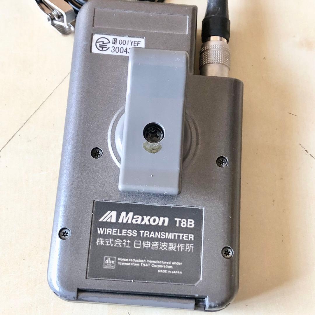 Maxon T8B ワイヤレストランスミッター ピンマイク付 4台セット