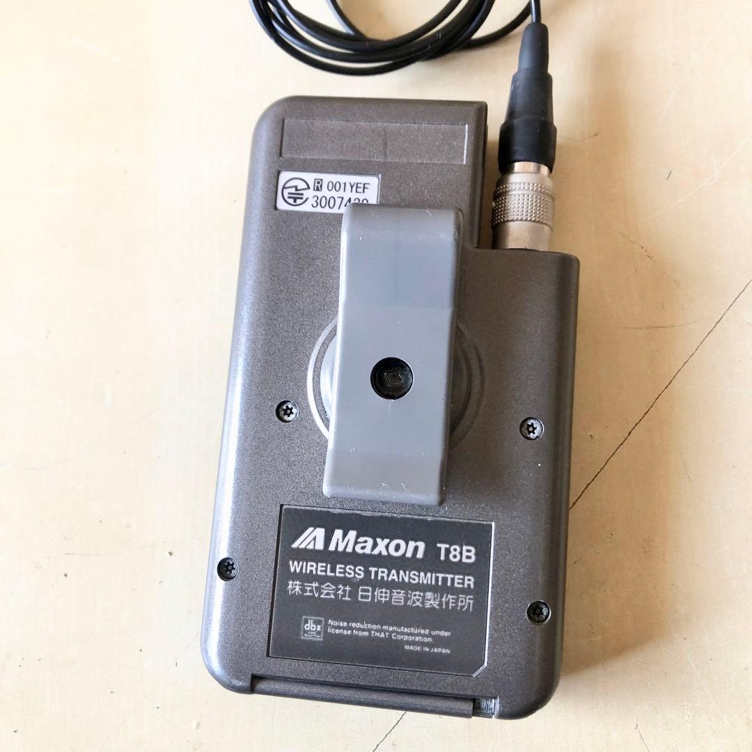 Maxon T8B ワイヤレストランスミッター ピンマイク付 4台セット