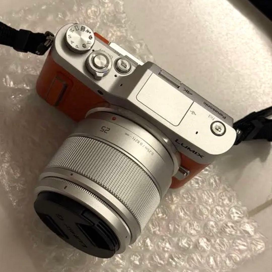 【美品】LUMIX ミラーレス一眼 オレンジ/シルバー