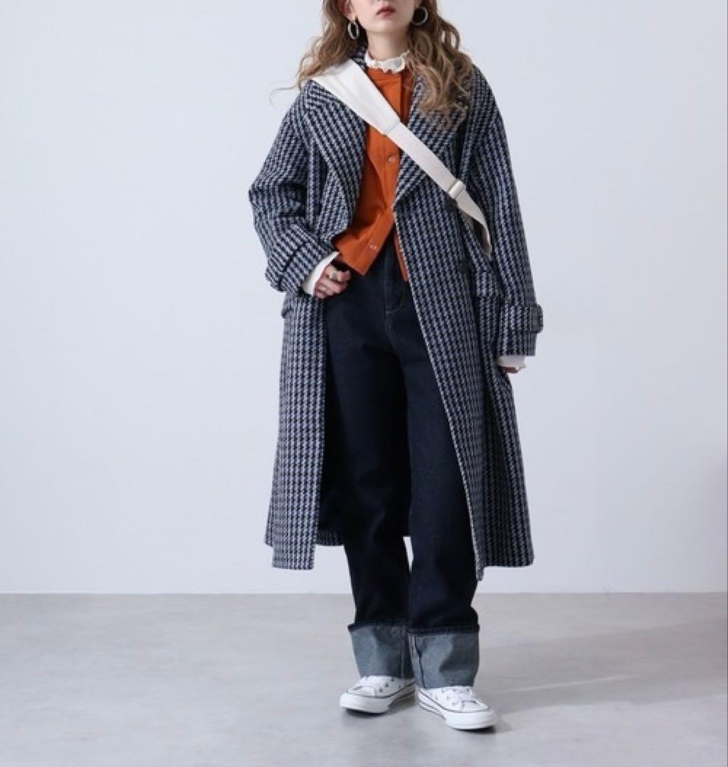 FUNALIVE【未使用】Abanicos ダブルブレストチェックコート