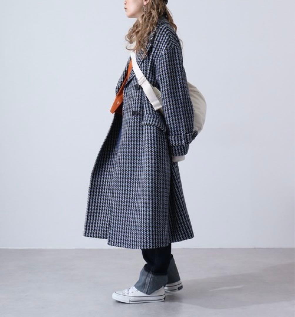 FUNALIVE【未使用】Abanicos ダブルブレストチェックコート