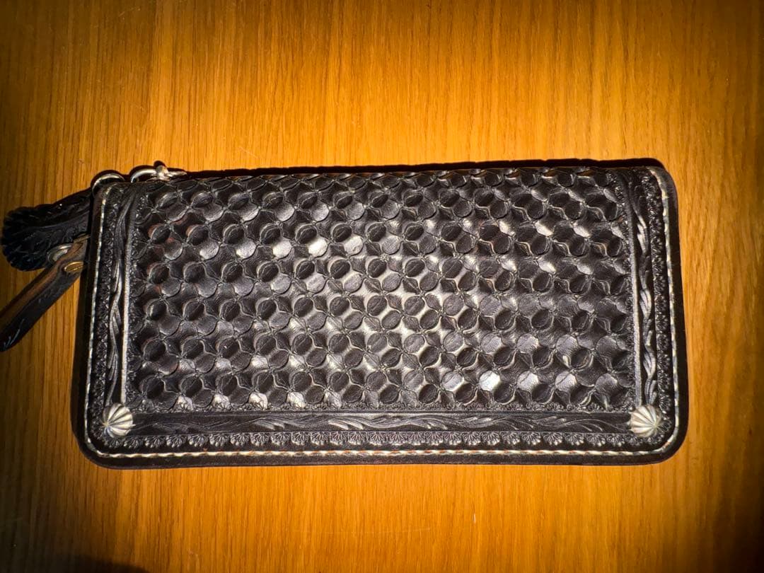 17万大和工房藍染アンダーカットカスタム財布