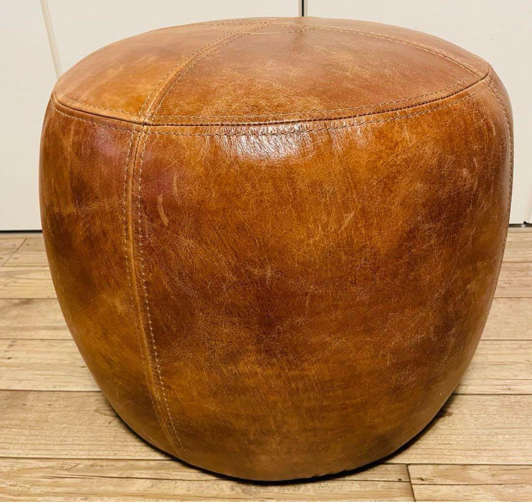 【良品】アクメファニチャー オーク レザースツール