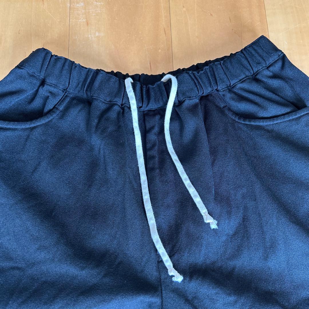 ブラックコムデギャルソン　ポリ縮　サルエルパンツ　ブラック　サイズM